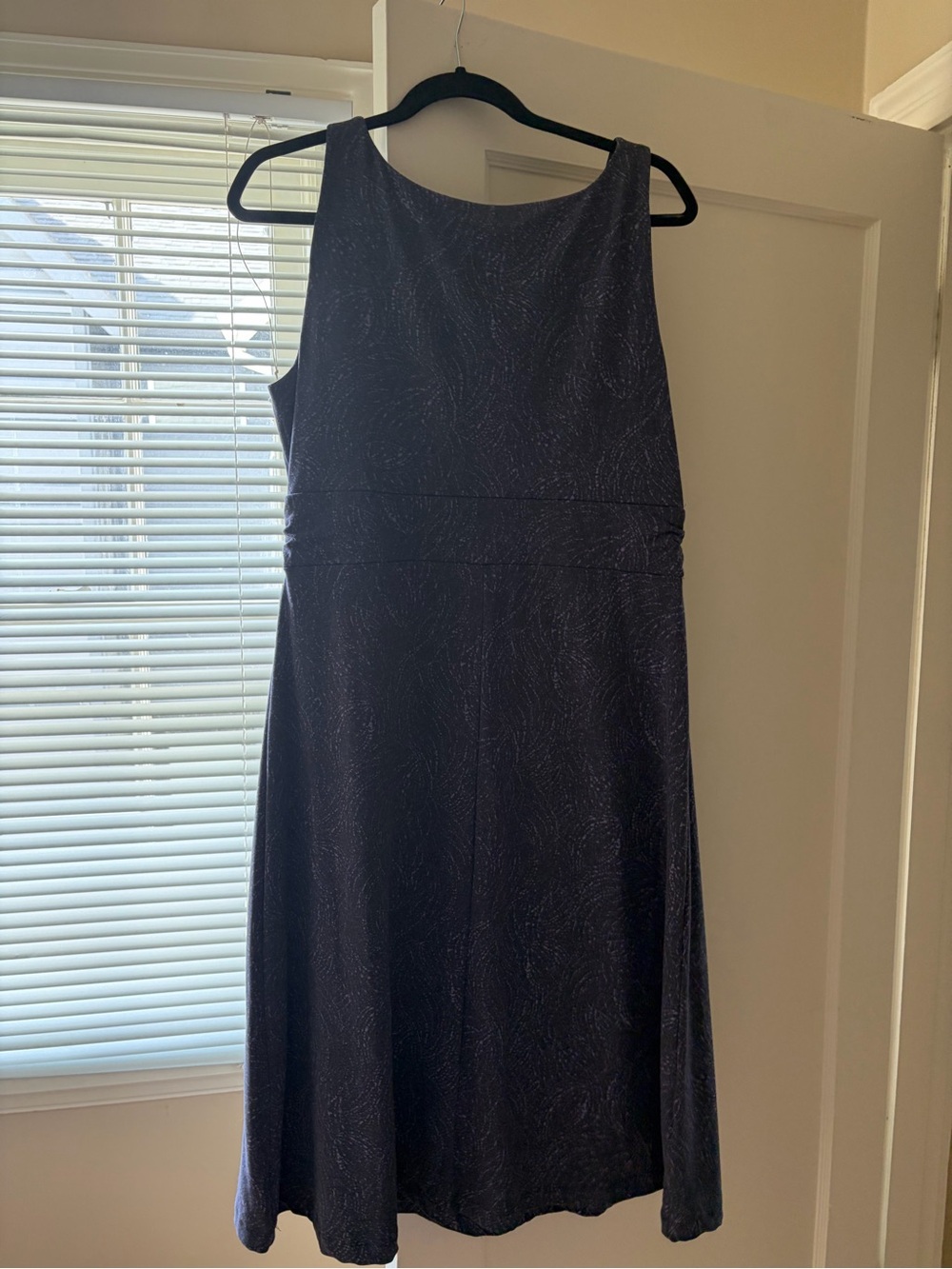 Sleeveless purple A line dress Eddie Bauer L